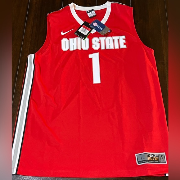 RARE 2015 NWT NIKE DRI-FIT ELITE OHIO STATE BUCKEYES JERSEY #1 MENS LARGE - Picture 1 of 10